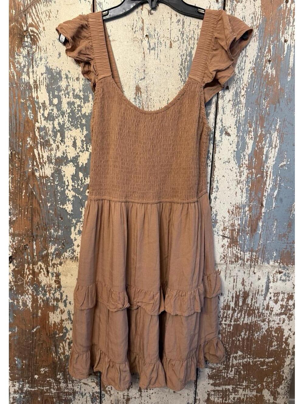 Leani ruffle dress, women's size Large